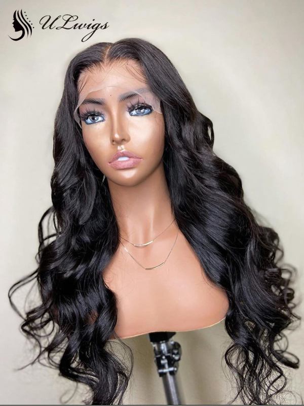 Home › Body Wave 360 Lace Frontal Wig Pre Plucked Hairline With Bleached Ulwigs118